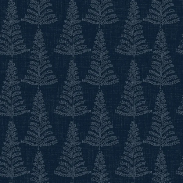 Dark indigo blue leaf dye stitch block print pattern. Japanese masculine boro effect seamless textile background. Tone on tone distressed wabi sabi embroidery style — Stock Photo, Image