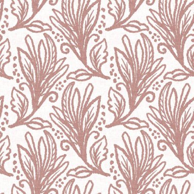 Cinsiyet ayrımı olmayan pembe yaprak, dikişsiz raster arka plan. Basit, kaprisli, 2 tonlu bir model. Çocuk odası duvar kâğıdı ya da her yerde skandal var..