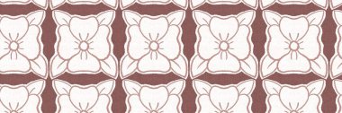 Cinsiyet ayrımı olmayan çiçek dikişsiz raster sınırı. Basit, kaprisli, 2 tonlu bir model. Çocuk odası duvar kâğıdı ya da her yerde skandal var..