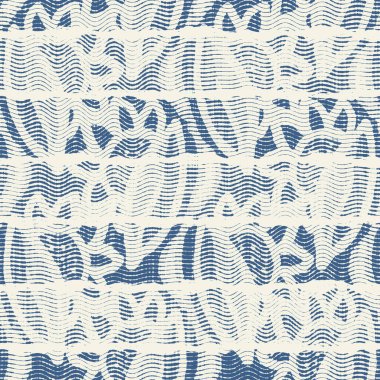 Hassas Fransız dantel efekti. Kusursuz çizgili desen. Süslü Provence tarzı dantelli kır evi dekorasyonu. Kırsal, modern, pejmürde, şık tasarım için keten kumaş duvar kağıdı..