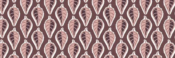 Gender neutral foliage leaf seamless raster border. Simple whimsical 2 tone pattern. Kids nursery wallpaper or scandi all over print.
