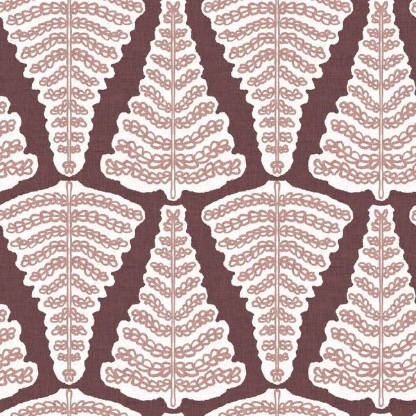 Gender neutral pink foliage leaf seamless raster background. Simple whimsical 2 tone pattern. Kids nursery wallpaper or scandi all over print. — Stock Photo, Image