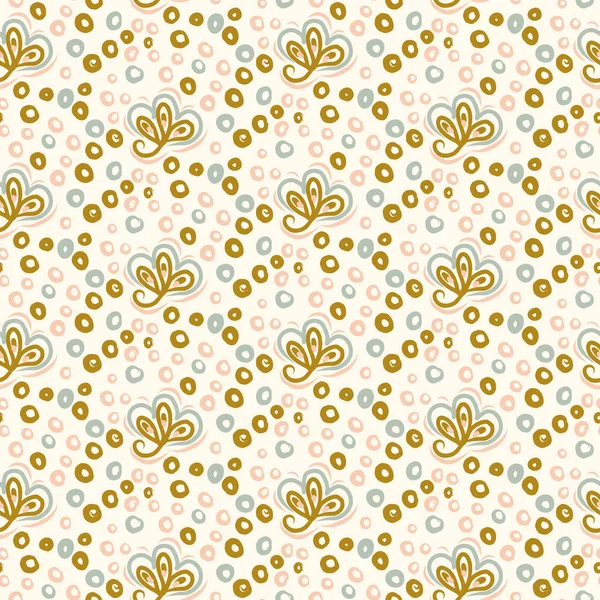 Koyu renkli boho çiçekleri, modaya uygun yaban çiçeği tarzında kusursuz desenli. El yapımı organik botanik moda baskısı. Modern yaz bahçesi, klasik kır evi çekirdek renginde çiçek açtı. 