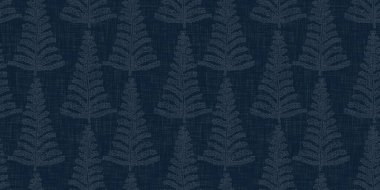 Koyu çivit mavisi boya bloğu parmak izi sınırı. Japon erkeksi boro etkisi kusursuz tekstil arka planı. Ses tonu bozuk wabi sabi nakış stili 