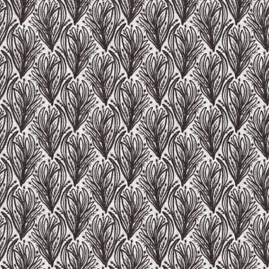 Fransız gri botanik yapraklı keten desenli, 2 tonluk kır evi motifli. Basit bir kırsal kumaş tekstil etkisi. İlkel, eski püskü, şık mutfak bezi tasarımı..