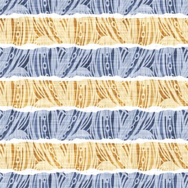 Hassas Fransız dantel efekti. Kusursuz çizgili desen. Süslü Provence tarzı dantelli kır evi dekorasyonu. Kırsal, modern, pejmürde, şık tasarım için keten kumaş duvar kağıdı..