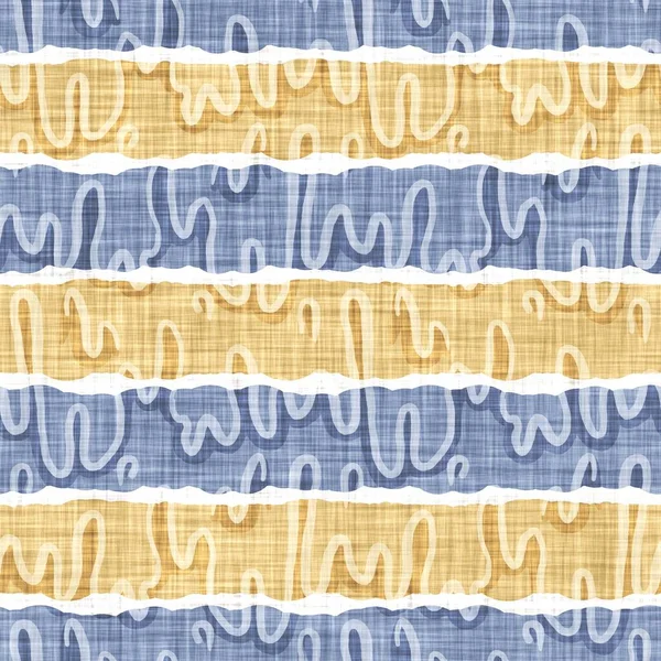 Hassas Fransız dantel efekti. Kusursuz çizgili desen. Süslü Provence tarzı dantelli kır evi dekorasyonu. Kırsal, modern, pejmürde, şık tasarım için keten kumaş duvar kağıdı..