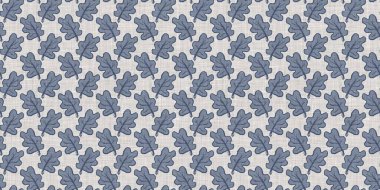 Fransız mavi botanik yaprağı, iki tonluk kır evi motifli, dikişsiz sınır. Basit bir kırsal kumaş tekstil etkisi. İlkel, eski püskü, şık mutfak bezi tasarımı..