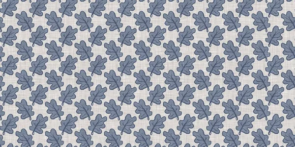 Fransız mavi botanik yaprağı, iki tonluk kır evi motifli, dikişsiz sınır. Basit bir kırsal kumaş tekstil etkisi. İlkel, eski püskü, şık mutfak bezi tasarımı..