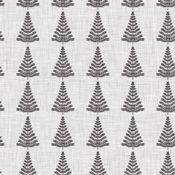 Fransız gri botanik yapraklı keten desenli, 2 tonluk kır evi motifli. Basit bir kırsal kumaş tekstil etkisi. İlkel, eski püskü, şık mutfak bezi tasarımı..