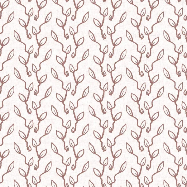 양성 중립 색의 분홍빛 잎은 솔방울없는 래스터 배경을 이룬다. 단순 한 경쾌 한 2 음 패턴. 인쇄되어 있는 아이들의 벽지나 추문. — 스톡 사진