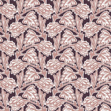 Cinsiyet ayrımı olmayan pembe yaprak, dikişsiz raster arka plan. Basit, kaprisli, 2 tonlu bir model. Çocuk odası duvar kâğıdı ya da her yerde skandal var..
