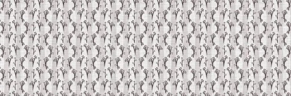 Французький сірий ботанічний листовий візерунок з двоколірним рельєфом у стилі котеджу. Простий вінтажний текстильний ефект із сільської тканини. Примітивний сучасний потертий шикарний кухонний одяг. — стокове фото