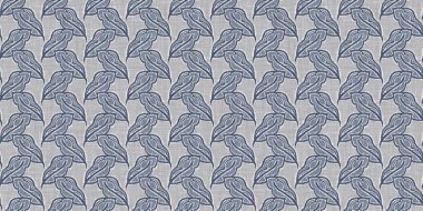 Fransız mavi botanik yaprağı, iki tonluk kır evi motifli, dikişsiz sınır. Basit bir kırsal kumaş tekstil etkisi. İlkel, eski püskü, şık mutfak bezi tasarımı..