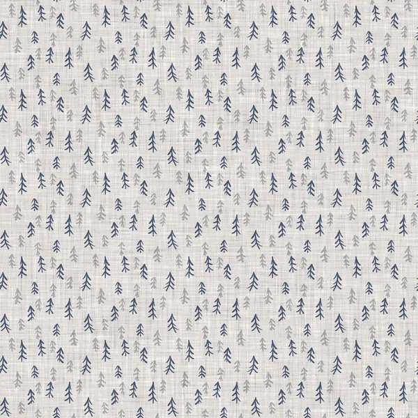 Fransız mavi botanik yaprağı keten desenli ve 2 tonluk kır evi motifli. Basit bir kırsal kumaş tekstil etkisi. İlkel, eski püskü, şık mutfak bezi tasarımı..