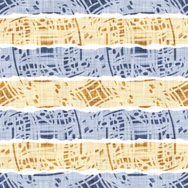 Hassas Fransız dantel efekti. Kusursuz çizgili desen. Süslü Provence tarzı dantelli kır evi dekorasyonu. Kırsal, modern, pejmürde, şık tasarım için keten kumaş duvar kağıdı..