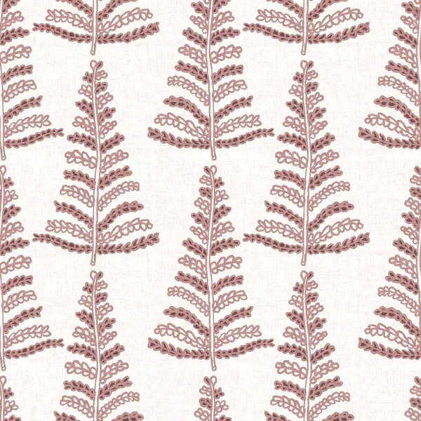 Gender neutral pink foliage leaf seamless raster background. Simple whimsical 2 tone pattern. Kids nursery wallpaper or scandi all over print.