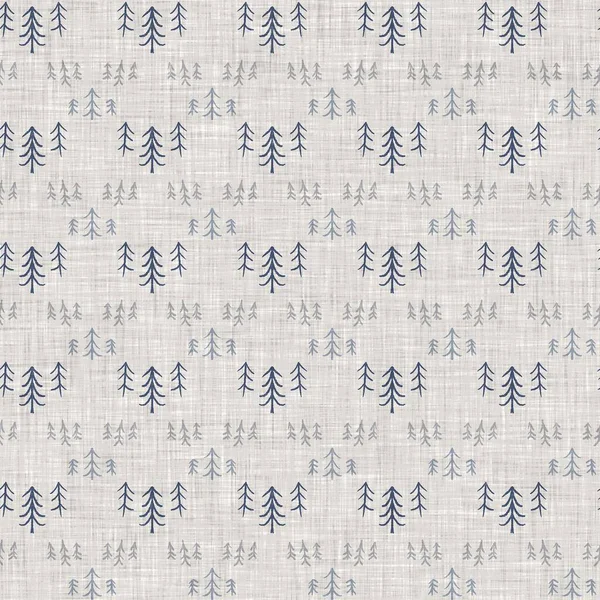 Fransız mavi botanik yaprağı keten desenli ve 2 tonluk kır evi motifli. Basit bir kırsal kumaş tekstil etkisi. İlkel, eski püskü, şık mutfak bezi tasarımı..