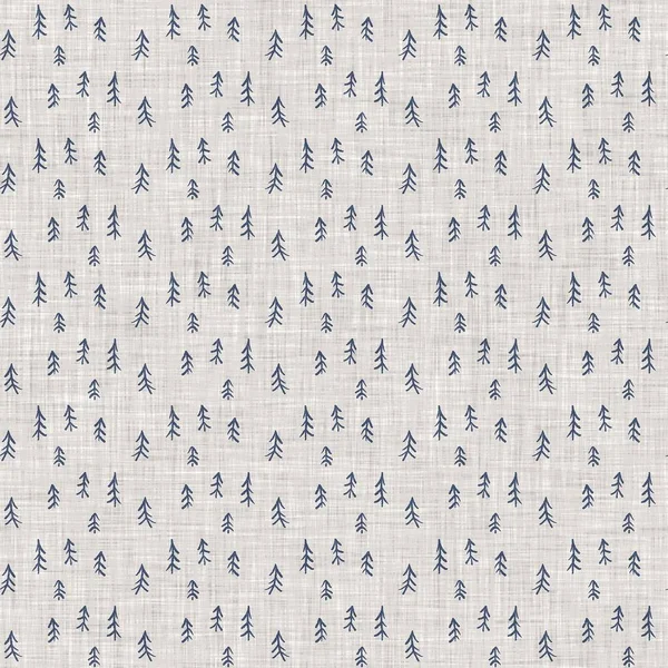 Fransız mavi botanik yaprağı keten desenli ve 2 tonluk kır evi motifli. Basit bir kırsal kumaş tekstil etkisi. İlkel, eski püskü, şık mutfak bezi tasarımı..