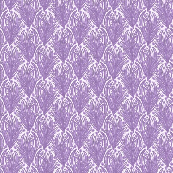 Gender neutral purple flower seamless raster background. Simple whimsical 2 tone pattern. Kids floral nursery wallpaper or scandi all over print. — 스톡 사진