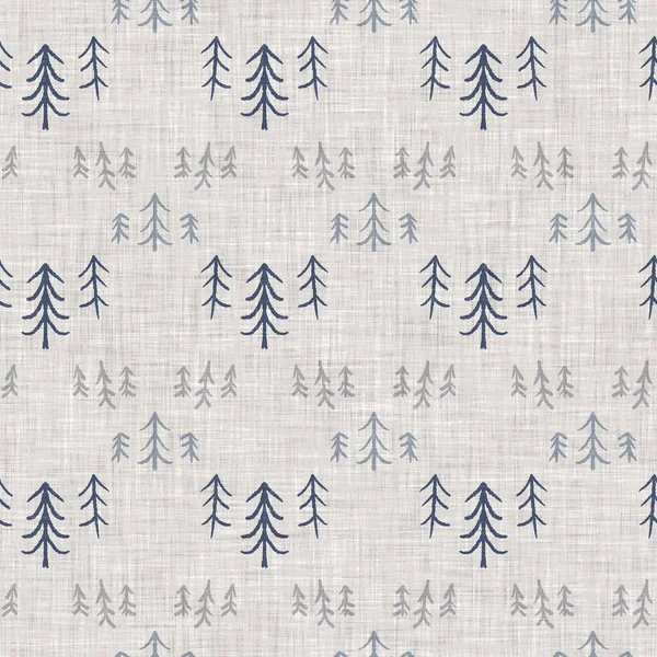 Fransız mavi botanik yaprağı keten desenli ve 2 tonluk kır evi motifli. Basit bir kırsal kumaş tekstil etkisi. İlkel, eski püskü, şık mutfak bezi tasarımı..