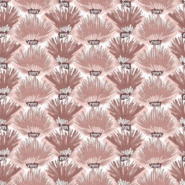 Nem semleges sötét rózsaszín virág zökkenőmentes raszter háttér. Egyszerű szeszélyes 2 tónus minta. Gyerekek virágos óvoda tapéta vagy botrány az egész nyomtatott. — Stock Fotó
