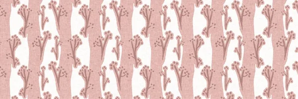 Gender neutral floral flower seamless raster border. Simple whimsical 2 tone pattern. Kids nursery wallpaper or scandi all over print.