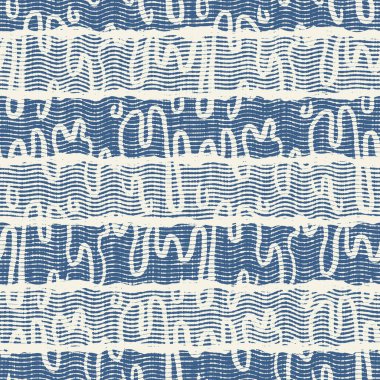 Hassas Fransız dantel efekti. Kusursuz çizgili desen. Süslü Provence tarzı dantelli kır evi dekorasyonu. Kırsal, modern, pejmürde, şık tasarım için keten kumaş duvar kağıdı..