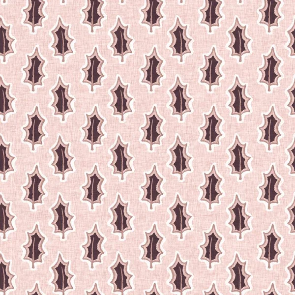 Гендерно-нейтральный розовый лист листвы бесшовный растровый фон. Простой причудливый двухтональный рисунок. Дети детские обои или скандал во всем печати. — стоковое фото