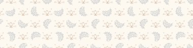 Gender neutral sleepy cartoon seamless vector background. Simple whimsical 2 tone pattern. Kids nursery wallpaper or scandi all over print.