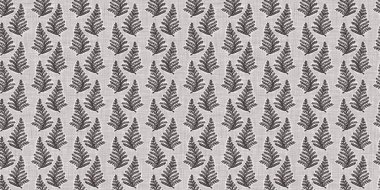 Fransız gri botanik yaprağı, iki tonluk kır evi motifli dikişsiz sınır. Basit bir kırsal kumaş tekstil etkisi. İlkel, eski püskü, şık mutfak bezi tasarımı..