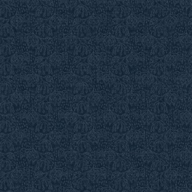 Koyu mavi yaprak boya bloğu deseni. Japon erkeksi boro etkisi kusursuz tekstil arka planı. Ses tonu bozuk wabi sabi nakış stili.