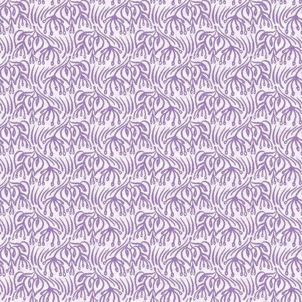 Gender Neutral Purple Flower Seamless Raster Background Simple Whimsical Tone — Stock Fotó