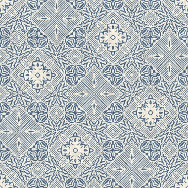 Fransız mavisi keten rengi geometrik deseni etkiler. Eski püskü ev dekoru için klasik 2 tonluk Avrupa nötr gri dokuma kumaş arka planı. Köy çiftliği mutfak havlusu tarzı.