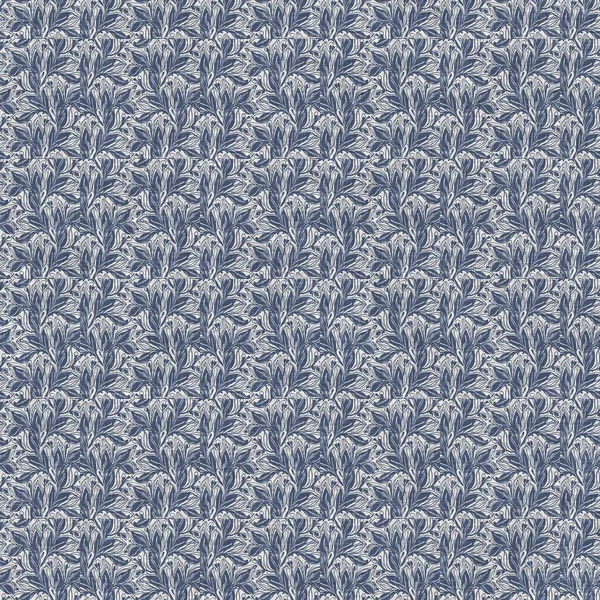 İki tonluk kır evi tarzı botanik motifli Fransız mavisi keten desenli. Basit bir kırsal kumaş tekstil etkisi. İlkel, modern, pejmürde, şık tasarım.