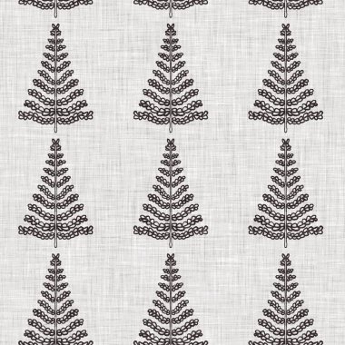 Fransız gri botanik yapraklı keten desenli, 2 tonluk kır evi motifli. Basit bir kırsal kumaş tekstil etkisi. İlkel, eski püskü, şık mutfak bezi tasarımı.