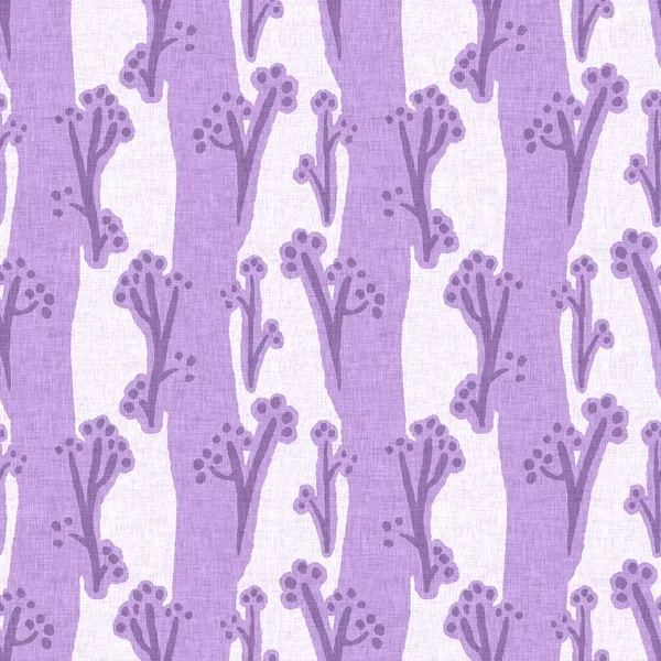 Gender Neutral Purple Flower Seamless Raster Background Simple Whimsical Tone — Stock Photo, Image
