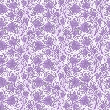 Cinsiyet ayrımı olmayan mor çiçek arkaplanı. Basit, kaprisli, 2 tonlu bir model. Çocuk bezi duvar kâğıdı ya da her yerde skandal var.