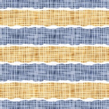 Hassas Fransız dantel efekti. Kusursuz çizgili desen. Süslü Provence tarzı dantelli kır evi dekorasyonu. Kırsal, modern, pejmürde, şık tasarım için keten kumaş duvar kağıdı.