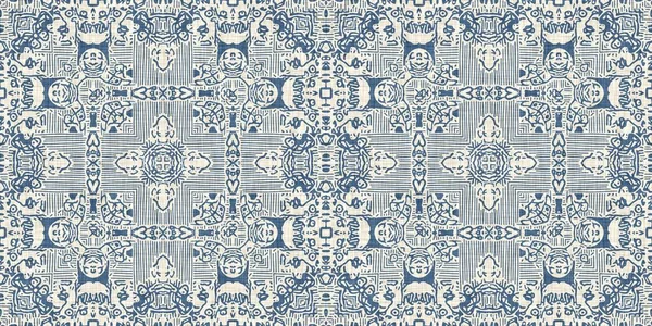 Французький Синій Лляний Ефект Геометричний Графік Класичне Тонове Європейське Нейтральне — стокове фото
