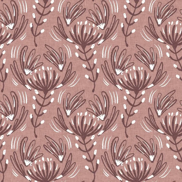 Gender neutral dark pink flower seamless raster background. Simple whimsical 2 tone pattern. Kids floral nursery wallpaper or scandi all over print