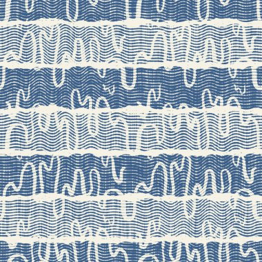 Hassas Fransız dantel efekti. Kusursuz çizgili desen. Süslü Provence tarzı dantelli kır evi dekorasyonu. Kırsal, modern, pejmürde, şık tasarım için keten kumaş duvar kağıdı.