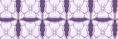 Cinsiyet ayrımı olmayan çiçek dikişsiz raster sınırı. Basit mor kaprisli 2 ton deseni. Çocuk odası duvar kâğıdı ya da her yerde skandal var.