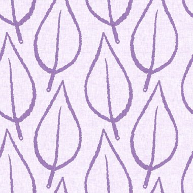 Cinsiyet olarak nötr mor botanik yaprak, dikişsiz raster arka plan. Basit, kaprisli, 2 tonlu bir model. Çocuk bezi duvar kâğıdı ya da her yerde skandal var.