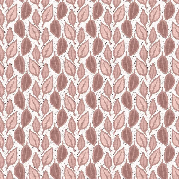 Gender neutral pink foliage leaf seamless raster background. Simple whimsical 2 tone pattern. Kids nursery wallpaper or scandi all over print