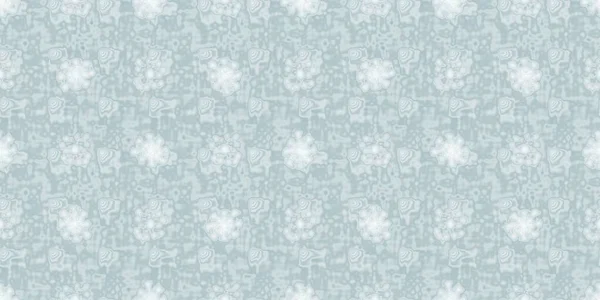 Fondo Patrón Borde Copos Nieve Azul Hielo Suave Fondo Banner — Foto de Stock