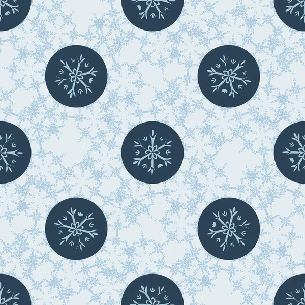 Patrón Vectores Sin Costura Copo Nieve Congelado Navidad Diseño Gráfico — Vector de stock