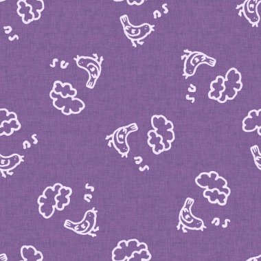 Gökyüzünde cinsiyeti belirsiz, pürüzsüz, mor bir arka plan. Basit, kaprisli, 2 tonlu bir model. Çocuk odası duvar kâğıdı ya da her yerde skandal var.