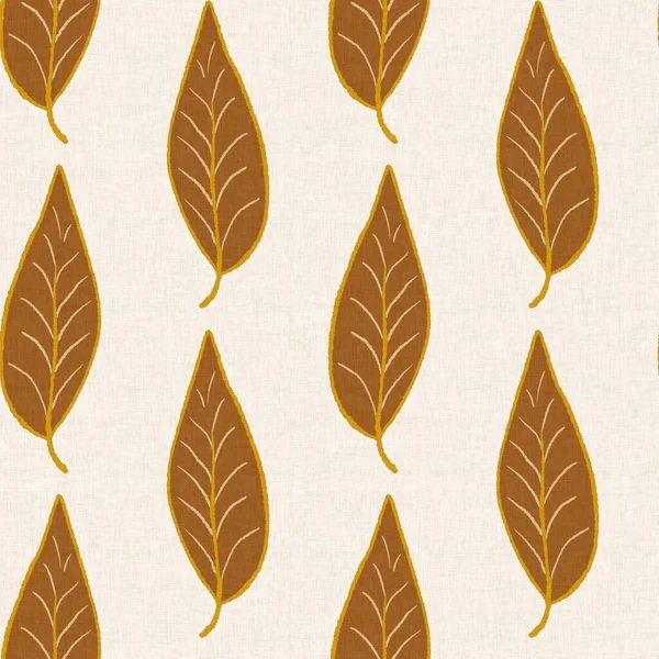Gender Neutral Foliage Leaf Seamless Raster Background Simple Whimsical Tone — Stock Photo, Image