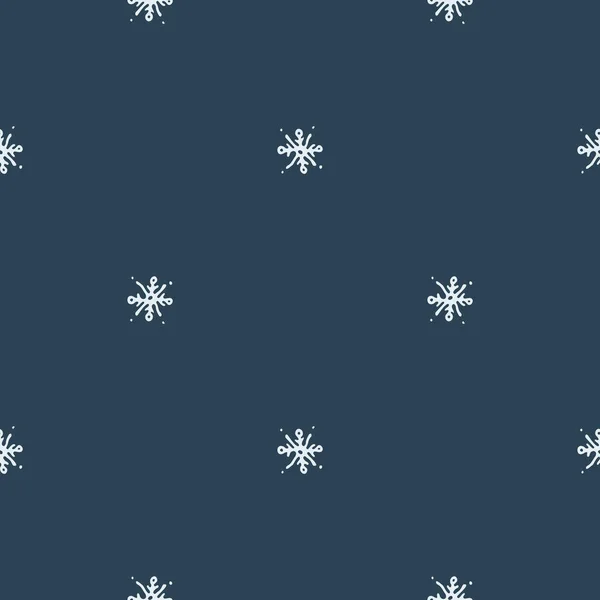 Modèle Vectoriel Sans Couture Sans Flocon Neige Neutre Sexe Noël — Image vectorielle